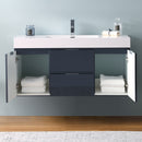 Fresca Valencia 48" Dark Slate Gray Wall Hung Modern Bathroom Vanity FCB8348GG-I