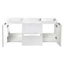 Fresca Valencia 48" Glossy White Wall Hung Double Sink Modern Bathroom Cabinet FCB8348WH-D