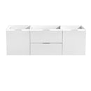 Fresca Valencia 48" Glossy White Wall Hung Single Sink Modern Bathroom Cabinet FCB8348WH