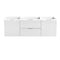 Fresca Valencia 48" Glossy White Wall Hung Single Sink Modern Bathroom Cabinet FCB8348WH