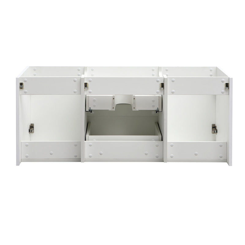 Fresca Valencia 48" Glossy White Wall Hung Single Sink Modern Bathroom Cabinet FCB8348WH