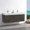 Fresca Valencia 60" Gray Oak Wall Hung Double Sink Modern Bathroom Vanity FCB8360GO-D-I