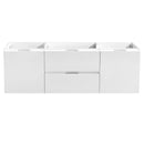 Fresca Valencia 60" Glossy White Wall Hung Double Sink Modern Bathroom Cabinet FCB8360WH-D