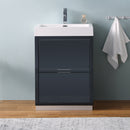 Fresca Valencia 24" Dark Slate Gray Free Standing Modern Bathroom Vanity FCB8424GG-I