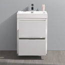 Fresca Valencia 24" Glossy White Free Standing Modern Bathroom Vanity FCB8424WH-I