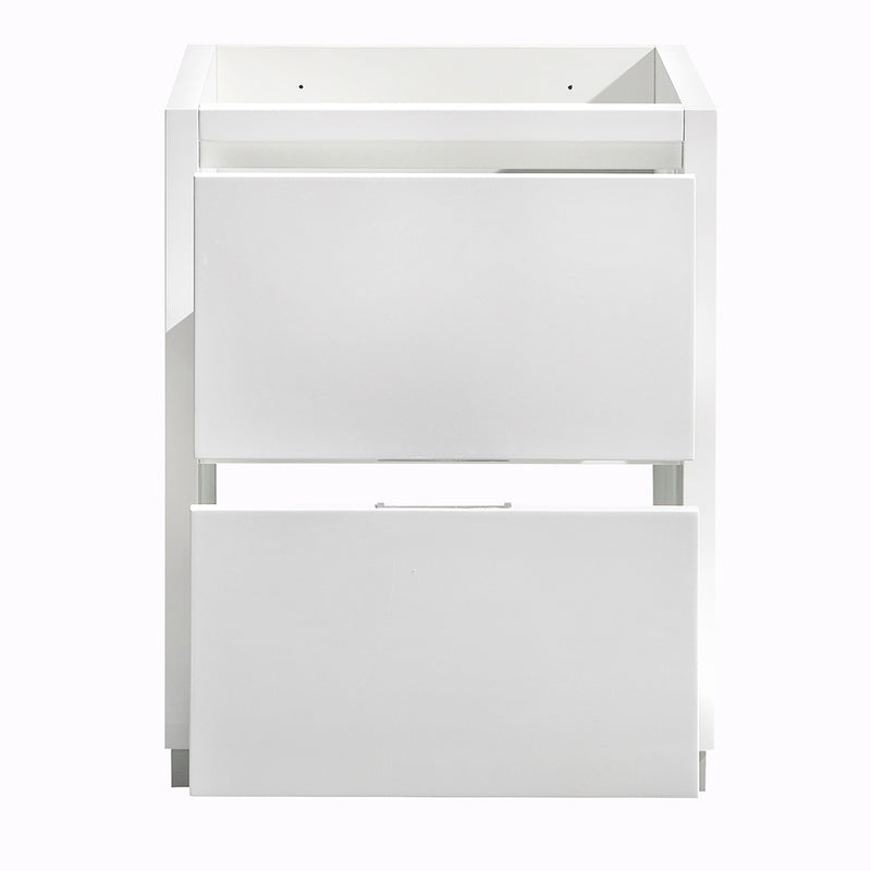 Fresca Valencia 24" Glossy White Free Standing Modern Bathroom Cabinet FCB8424WH