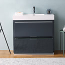 Fresca Valencia 36" Dark Slate Gray Free Standing Modern Bathroom Vanity FCB8436GG-I