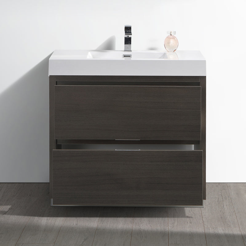 Fresca Valencia 36" Gray Oak Free Standing Modern Bathroom Vanity FCB8436GO-I