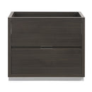 Fresca Valencia 36" Gray Oak Free Standing Modern Bathroom Cabinet FCB8436GO