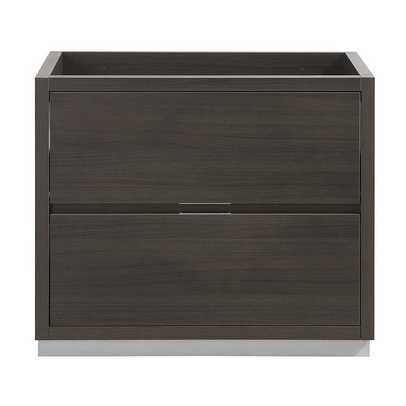 Fresca Valencia 36" Gray Oak Free Standing Modern Bathroom Cabinet FCB8436GO