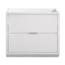 Fresca Valencia 36" Glossy White Free Standing Modern Bathroom Cabinet FCB8436WH