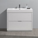 Fresca Valencia 40" Glossy White Free Standing Modern Bathroom Vanity FCB8442WH-I