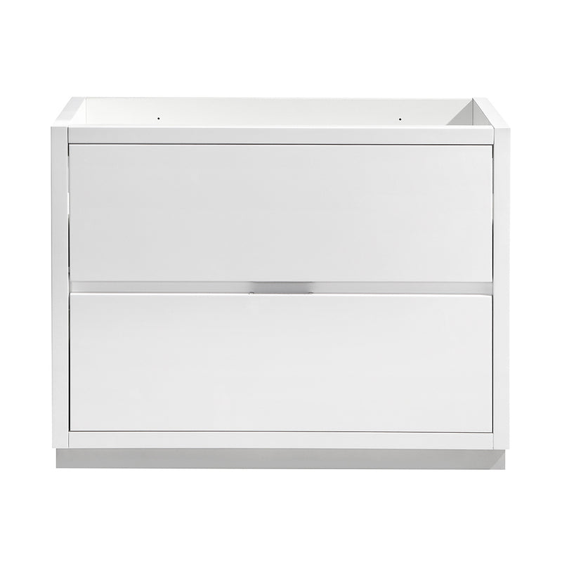 Fresca Valencia 40" Glossy White Free Standing Modern Bathroom Cabinet FCB8442WH