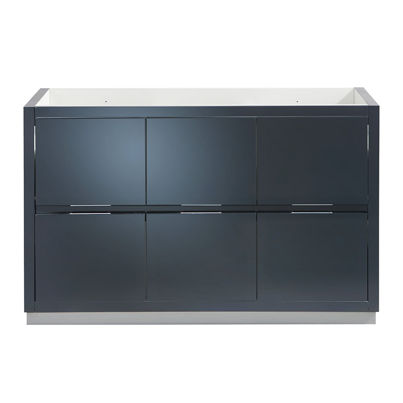 Fresca Valencia 48" Dark Slate Gray Free Standing Single Sink Modern Bathroom Cabinet FCB8448GG