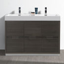 Fresca Valencia 48" Gray Oak Free Standing Double Sink Modern Bathroom Vanity FCB8448GO-D-I