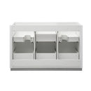 Fresca Valencia 48" Glossy White Free Standing Double Sink Modern Bathroom Cabinet FCB8448WH-D