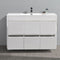 Fresca Valencia 48" Glossy White Free Standing Modern Bathroom Vanity FCB8448WH-I