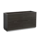 Fresca Valencia 60" Gray Oak Free Standing Double Sink Modern Bathroom Cabinet  FCB8460GO-D