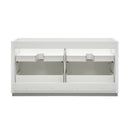 Fresca Valencia 60" Glossy White Free Standing Double Sink Modern Bathroom Cabinet FCB8460WH-D