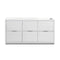 Fresca Valencia 60" Glossy White Free Standing Single Sink Modern Bathroom Cabinet FCB8460WH