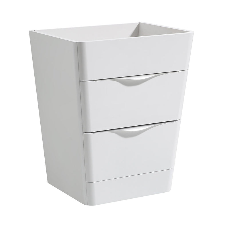 Fresca Milano 26" Glossy White Modern Bathroom Cabinet FCB8525WH