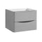 Fresca Tuscany 24" Glossy Gray Wall Hung Modern Bathroom Cabinet FCB9024GRG