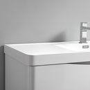 Fresca Tuscany 32" Glossy White Wall Hung Modern Bathroom Cabinet with Integrated Sink FCB9032WH-I