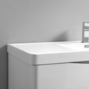 Fresca Tuscany 36" Glossy White Wall Hung Modern Bathroom Cabinet with Integrated Sink FCB9036WH-I