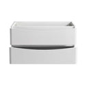 Fresca Tuscany 36" Glossy White Wall Hung Modern Bathroom Cabinet FCB9036WH