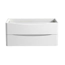 Fresca Tuscany 40" Glossy White Wall Hung Modern Bathroom Cabinet FCB9040WH