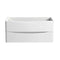 Fresca Tuscany 40" Glossy White Wall Hung Modern Bathroom Cabinet FCB9040WH