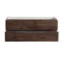 Fresca Tuscany 48" Rosewood Wall Hung Double Sink Modern Bathroom Cabinet FCB9048RW-D