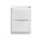 Fresca Tuscany 24" Glossy White Free Standing Modern Bathroom Cabinet FCB9124WH