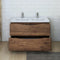 Fresca Tuscany 48" Rosewood Free Standing Modern Bathroom Cabinet with Integrated Double Sink FCB9148RW-D-I