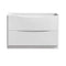 Fresca Tuscany 48" Glossy White Free Standing Double Sink Modern Bathroom Cabinet FCB9148WH-D