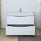 Fresca Tuscany 48" Glossy White Free Standing Modern Bathroom Cabinet with Integrated Sink FCB9148WH-I