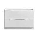 Fresca Tuscany 48" Glossy White Free Standing Modern Bathroom Cabinet FCB9148WH