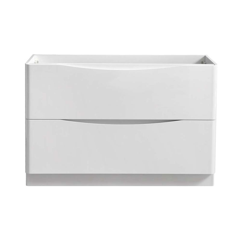 Fresca Tuscany 48" Glossy White Free Standing Modern Bathroom Cabinet FCB9148WH