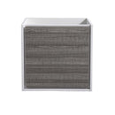 Fresca Catania 24" Glossy Ash Gray Wall Hung Modern Bathroom Cabinet FCB9224HA