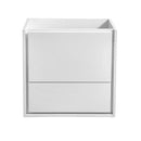 Fresca Catania 24" Glossy White Wall Hung Modern Bathroom Cabinet FCB9224WH