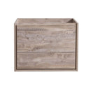 Fresca Catania 30" Rustic Natural Wood Wall Hung Modern Bathroom Cabinet FCB9230RNW