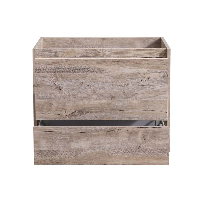 Fresca Catania 30" Rustic Natural Wood Wall Hung Modern Bathroom Cabinet FCB9230RNW