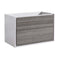 Fresca Catania 36" Glossy Ash Gray Wall Hung Modern Bathroom Cabinet FCB9236HA