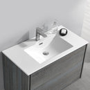 Fresca Catania 36" Ocean Gray Wall Hung Modern Bathroom Cabinet with Integrated Sink FCB9236OG-I