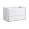 Fresca Catania 36" Glossy White Wall Hung Modern Bathroom Cabinet FCB9236WH