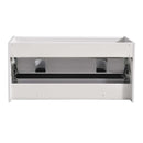 Fresca Catania 48" Glossy Ash Gray Wall Hung Double Sink Modern Bathroom Cabinet FCB9248HA-D