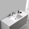 Fresca Catania 48" Glossy Ash Gray Wall Hung Modern Bathroom Cabinet with Integrated Sink FCB9248HA-I