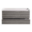 Fresca Catania 48" Glossy Ash Gray Wall Hung Modern Bathroom Cabinet FCB9248HA