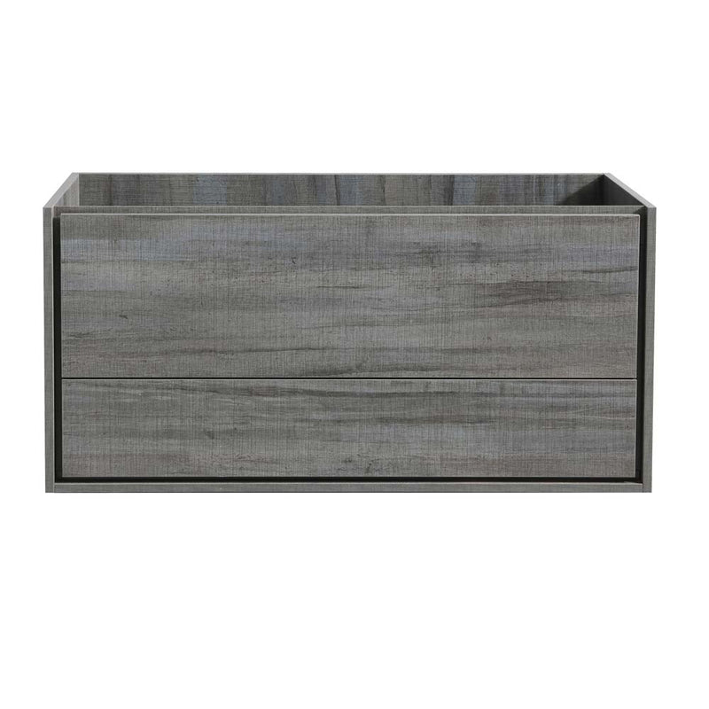 Fresca Catania 48" Ocean Gray Wall Hung Double Sink Modern Bathroom Cabinet FCB9248OG-D