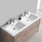 Fresca Catania 48" Rustic Natural Wood Wall Modern Bathroom Cabinet with Integrated Double Sink FCB9248RNW-D-I